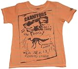 Orange Dinosaur Boys T-shirt by Kingsley