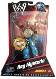 WWE Series 2 REY MYSTERIO *Chase* Action Figure with 1 of 1000 GOLD Commemorative Championship Belt (in protective case)IMAGE