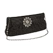 Whiting and Davis Bubble Mesh East West Clutch