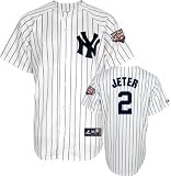 Derek Jeter New York Yankees Home Replica Jersey with 2009 World Series Patch - Small