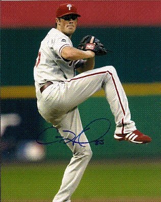 Autographed/Hand Signed Cole Hamels 8x10 Photo Philadelphia Phillies