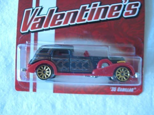 Hot Wheels Mattel 2009 Valentine's Cool Cars Metal 1:64 Scale Die Cast Car '35 Cadillac