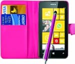 BAAS� Nokia Lumia 520 Rose PU Cuir Et...
