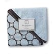 SwaddleDesigns Washcloth Set - Pastel Blue with Brown Mod Circles SwaddleDesigns Washcloth Set - Pastel Blue with Brown Mod Circles