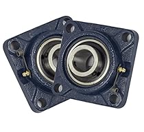 2 PIECES- 1 inch 4 Bolts Pillow Block Flange Bearing,UCF205-16,Self-Alignment, Brand New!
