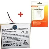 HQRP Replacement Battery for Apple iPhone high Capacity Li-Polimer (Internal Rechargeable) + HQRP Screen Protector