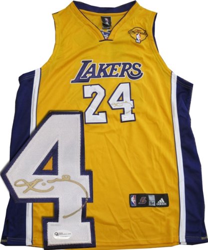 Kobe Bryant Autographed/Signed Authentic NBA Finals Jersey (OAI)