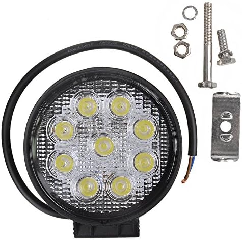 Youcool® 27w 9led Round Work Spot Pencil Beam Lamp Offroad Light for Truck 12/24v 4wd (27w Work Light)