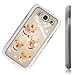 Rennes du Père Noël 110, Dur Coque de protection avec des bords transparents pour Samsung Galaxy S3 i9300.