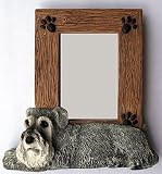 SCHNAUZER Gray DOG Small Photo Picture FRAME Figurine SF36UG
