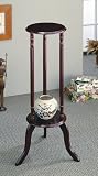Traditional Cherry Finish Accent Plant Stand / Side Table