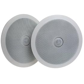 AudioSource IC6S Round Ceiling Speakers, White (Pair)