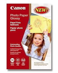 Canon Photo Paper Glossy, 4 x 6 Inches, 50 Sheets (0775B021)
