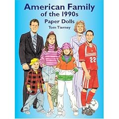 American Family of the 1990s Paper Dolls