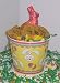 Gourmet Food : Scott's Cakes 1 lb. Chocolate Chip Cookies in a Yellow Bunny Pail with Jelly Beans and Milk Chocolate Bunny