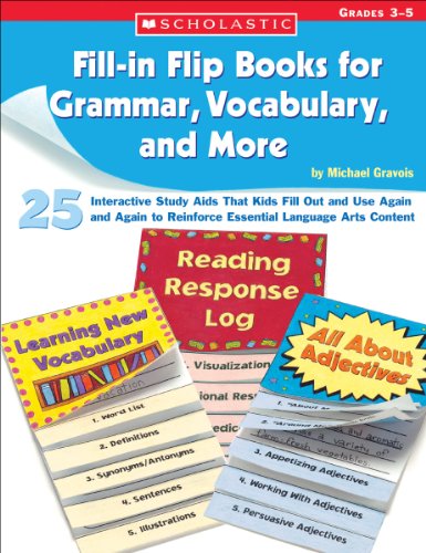 Fill-in Flip Books for Grammar, Vocabulary, and 