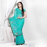 Designer Georgette saree with Sequence embroider lace on border