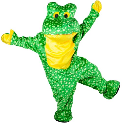 Check price Deluxe Plush Frog Mascot Adult Costume Adult (One Size)