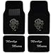 Marilyn Monroe Rhinestone Car SUV Truck Low Back Seat Covers and 4 PCS Carpet Floor Mats