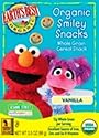 Earth's Best Sesame Street Organic Vanilla Smiley Snacks, 3.5 Ounce Boxes (Pack of 6)