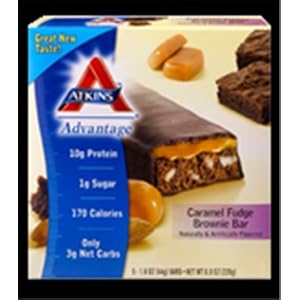 Advantage Caramel Bar Fudge Brownie 5 bar by Atkins