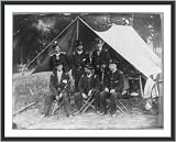 Historic Print (XL): [Lt. Rufus King, Lt. Alonzo Cushing, Lt. Evan Thomas and three other artillery officers