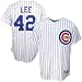 Chicago Cubs Jerseys : Majestic Chicago Cubs #42 Derrek Lee White Jackie Robinson Tribute Pinstripe Replica Baseball Jersey