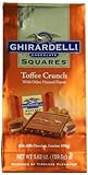 Ghirardelli Toffee Crunch Squares Stand Up Bag, 5.62 Ounce