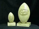 Florida Gators Mini Laser Engraved Solid Maple Wood Football by Gridworks