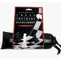 Magnetic 3-in-1 Chess Checkers and Backgammon by Family Games