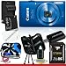 Canon PowerShot ELPH 115 IS Digital Camera (Blue) 16GB Package