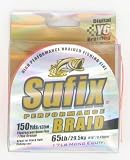Sufix Proformance Braid Neon Fire 150yd Spool 60lb Test - Sufix USA 663-065F, Fishing Line