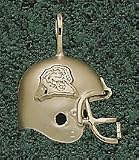 Pittsburgh Panthers Panther Head Football Helmet Pendant - 14KT Gold Jewelry