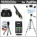 Essential Accessories Kit For Fuji Fujifilm Finepix S8200, S8300, S8400, S8500, S6700, S6800, S6900, S4600, S4700, S4800 Camera Includes 4 AA High Capacity Rechargeable NIMH Batteries + AC/DC Rapid Charger + Mini HDMI Cable + Case + 50 Tripod + More