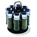 Olde Thompson 8-Jar Carousel Chrome Spice Rack