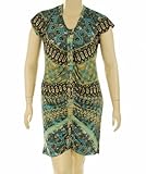 Baby Phat Plus Size Dress, Short Sleeve Studded Print Multi 2X