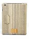 Laurex Smart Case for Apple iPad 2, Wood Pattern, Clip, Smart Cover: Auto Sleep/Wake. White Wood