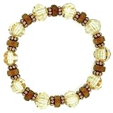 Spring Charmers Copper Color Topaz Hues Stretch Bracelet