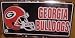 University Of Georgia Bulldogs Helmet Embossed Metal License Plate