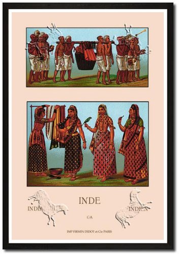 Framed Art Poster 20x30, A Variety of Indian Ceremonial Garb #2
