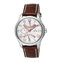 Festina Men's F16275/7 Retro Grade Stainless Steel Leather Strap 24-Hour Dual Time Watch