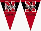 Nebraska Cornhuskers 25' String of 6 x 9 Party Pennants