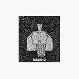 Mississippi State Bulldogs M State Basketball Backboard Pendant - Sterling Silver Jewelry