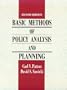 Basic Methods of Policy Analysis and Planning (2nd Edition)