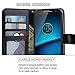 Droid Maxx 2 Case, LK Droid Maxx 2 Wallet Case, Luxury PU Leather Case Flip Cover Built-in Card Slots & Stand For Motorola Moto Droid Maxx 2, BLACK