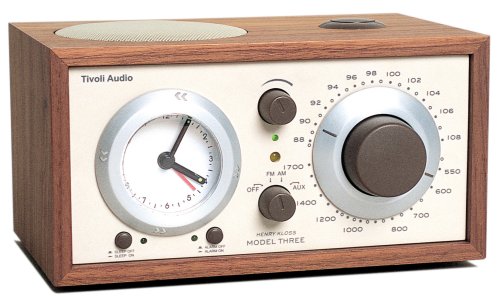 Tivoli Audio Model THREE Radiowecker walnuss/beige