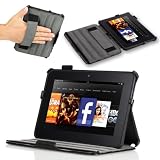 Poetic HardBack Protective Case for Amazon Kindle Fire HD 7″ Tablet Black (Automatically Wakes and Puts the Amazon Kindle Fire HD 7″ Tablet to Sleep)(Intergrated HandStrap)(Has Open Slot for Charger Port)(3 Year Manufacturer Warranty From Poetic)