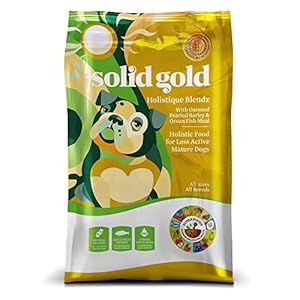 Solid Gold Holistique Blendz Holistic Dry Dog Food, Oatmeal, Pearled Barley & Ocean Fish Meal, Mature, 4lb (Packaging May Vary) Solid Gold Holistique Blendz Holistic Dry Dog Food, Oatmeal, Pearled Barley & Ocean Fish Meal, Mature, 4lb (Packaging May Vary)