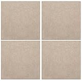 サンコー おくだけ吸着 保護マット タイルマット 90×90cm 4枚入 ライトベージュ KG-30