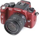 Panasonic Lumix DMC-G1 12.1MP Digital Camera with Lumix G Vario 14-45 mm f/3.5-5.6 ASPH Mega OIS Lens (Red)